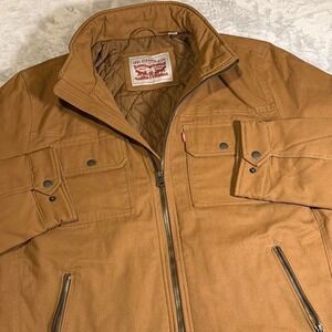 Levi's Quilted Canvas Utility Workwear Jacket | Caramel Brown | Medium